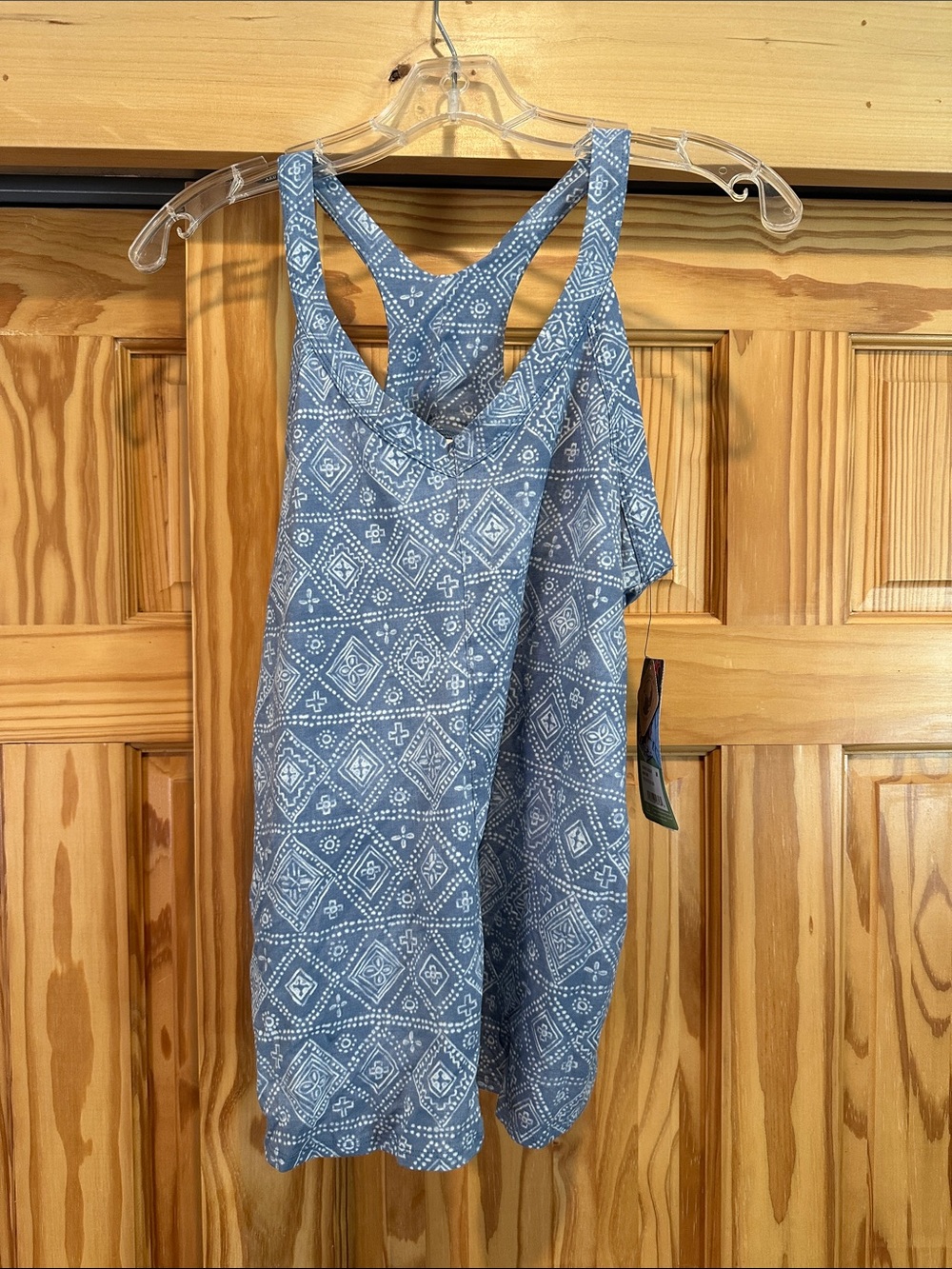 NWT Blue Bandana Print Racerback Tank Top